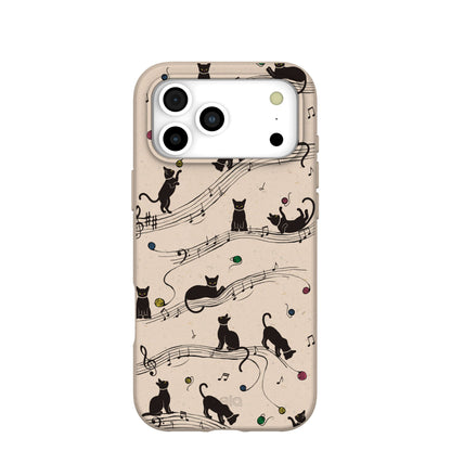 Seashell Music Kitties iPhone 17 Pro Max Case