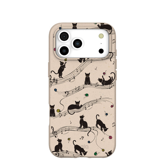 Seashell Music Kitties iPhone 17 Pro Max Case