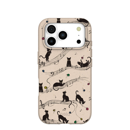 Seashell Music Kitties iPhone 17 Pro Case