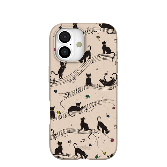 Seashell Music Kitties iPhone 17 Case