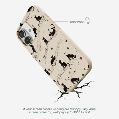 Seashell Music Kitties iPhone 17 Case