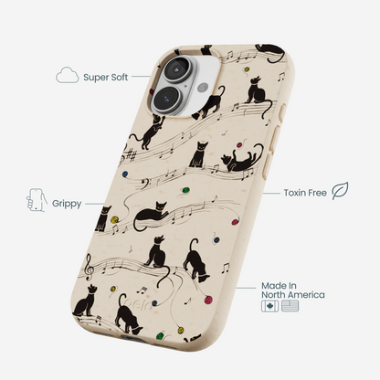 Seashell Music Kitties iPhone 17 Case