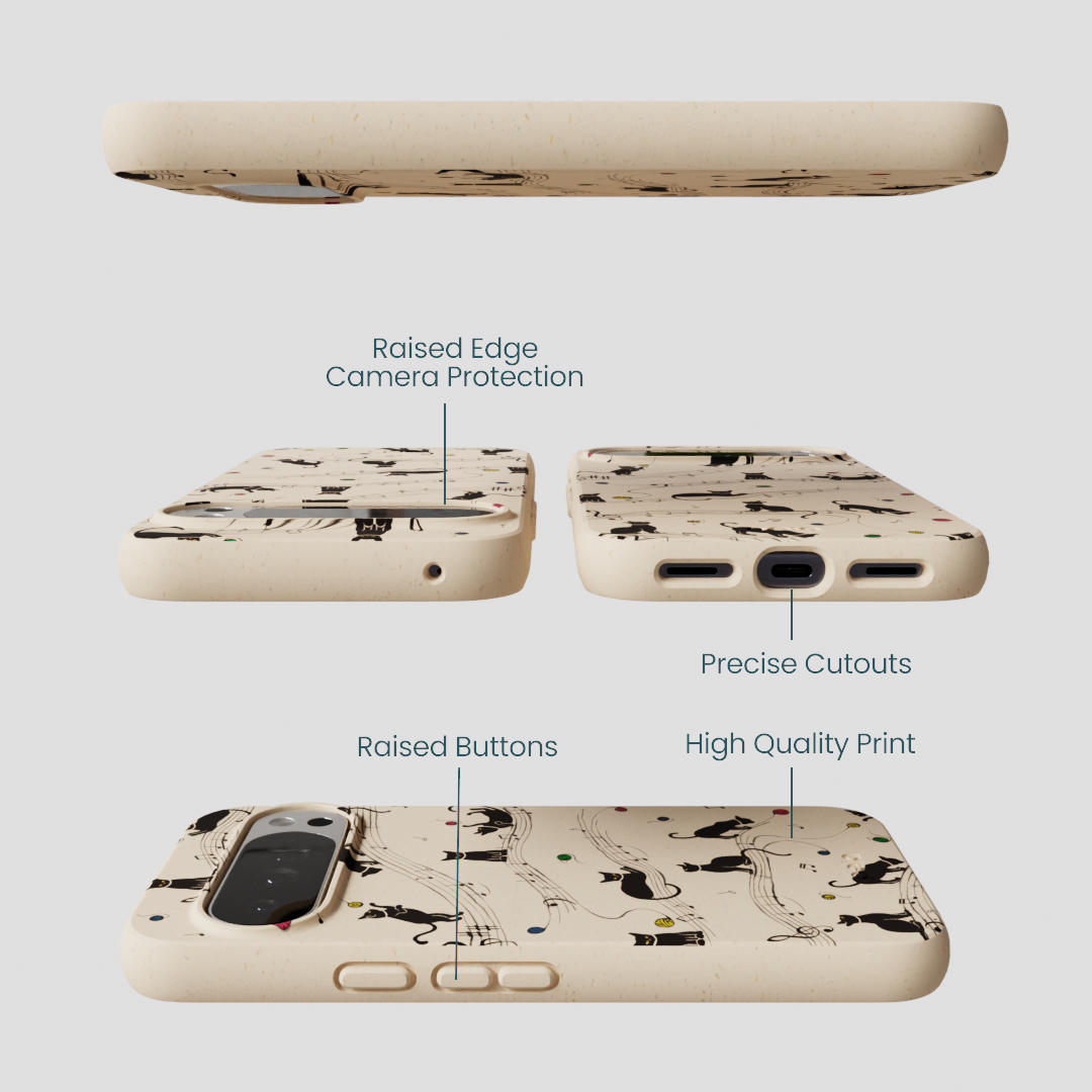 Seashell Music Kitties Google Pixel 10 Pro XL Case