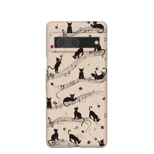 Seashell Music Kitties Google Pixel 7 Case