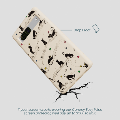 Seashell Music Kitties Google Pixel 7 Case