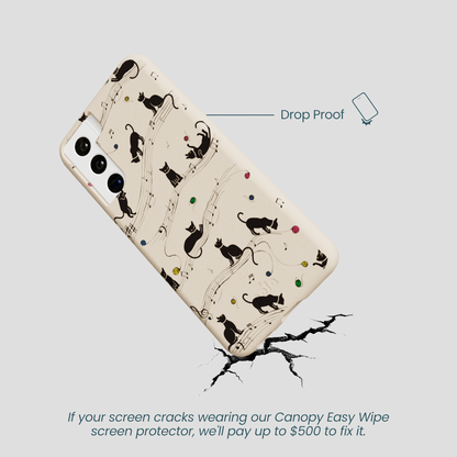 Seashell Music Kitties Samsung Galaxy S21 Case