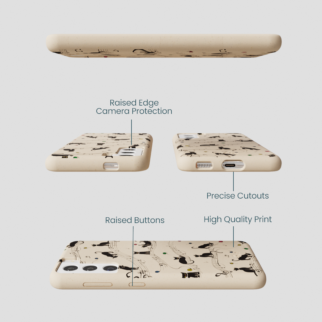 Seashell Music Kitties Samsung Galaxy S21 Case