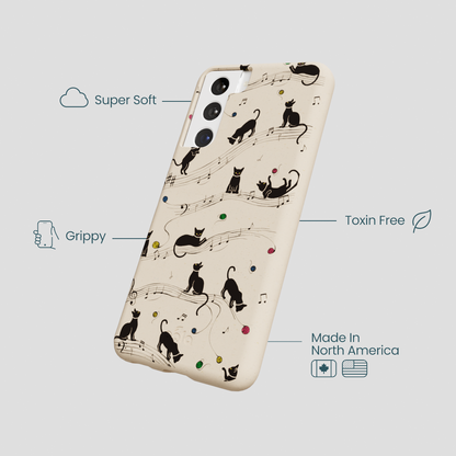Seashell Music Kitties Samsung Galaxy S21 Case