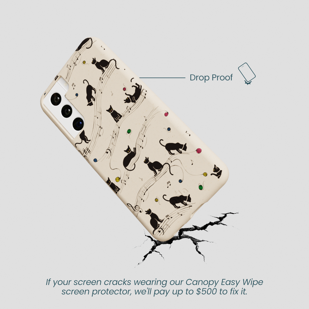 Seashell Music Kitties Samsung Galaxy S22 Case