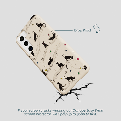 Seashell Music Kitties Samsung Galaxy S22 Case