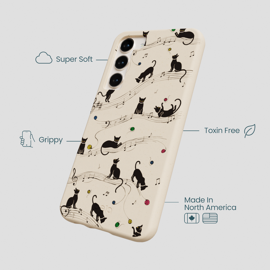 Seashell Music Kitties Samsung Galaxy S23+(Plus) Case