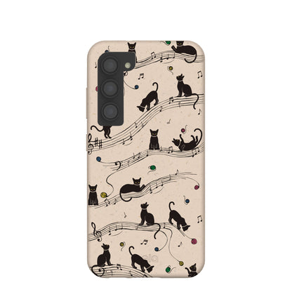 Seashell Music Kitties Samsung Galaxy S23 Case