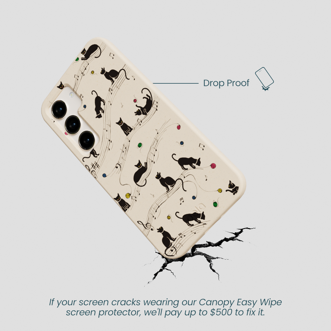 Seashell Music Kitties Samsung Galaxy S23 Case