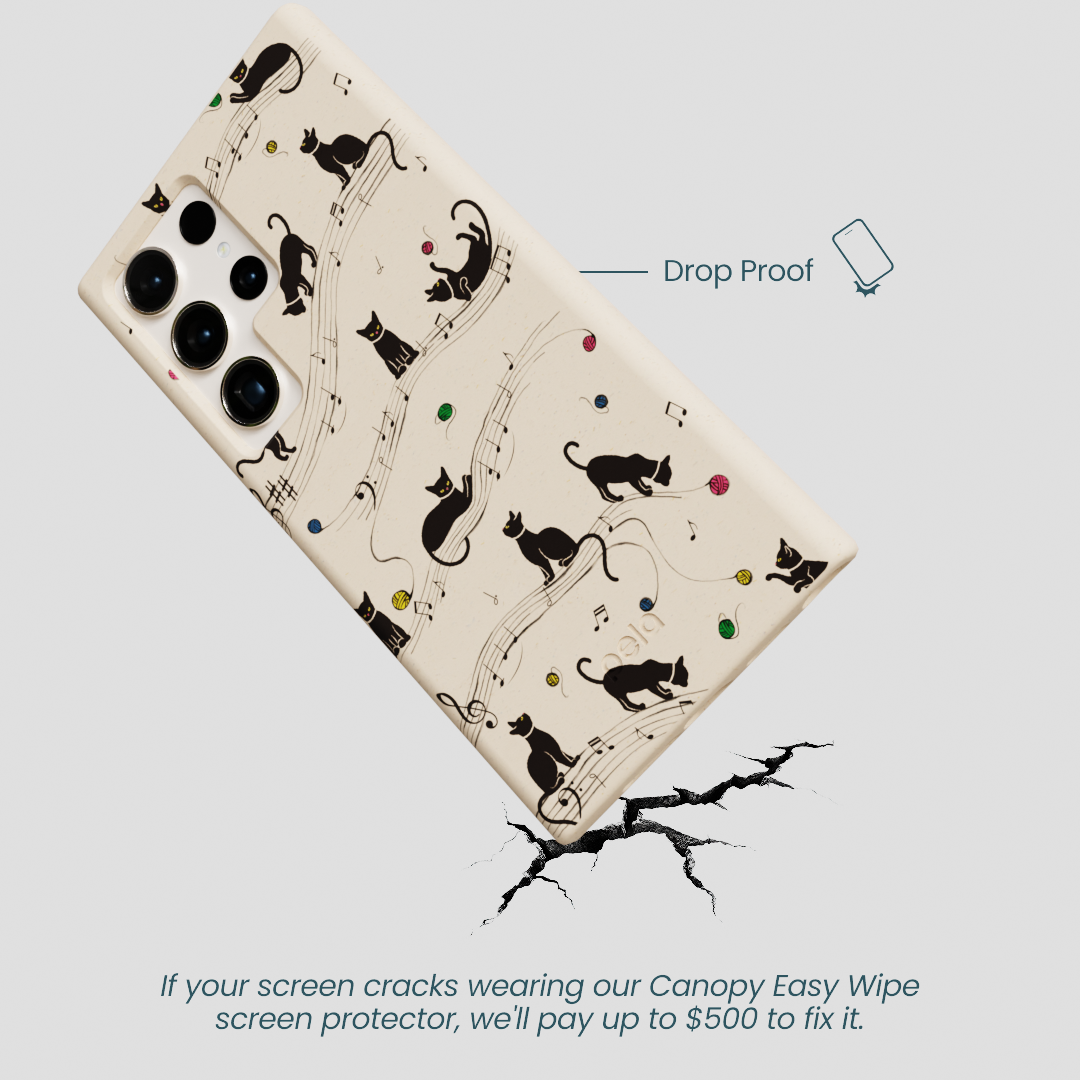 Seashell Music Kitties Samsung Galaxy S24 Ultra Case