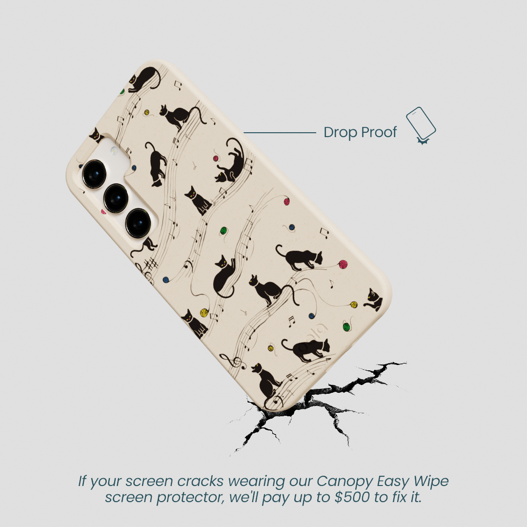 Seashell Music Kitties Samsung Galaxy S24 Case