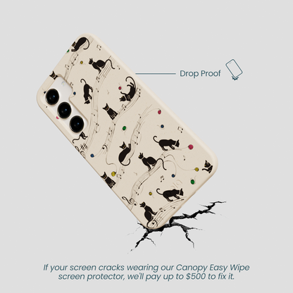 Seashell Music Kitties Samsung Galaxy S24 Case