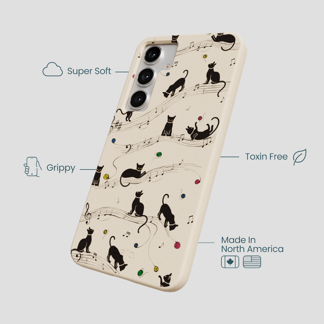 Seashell Music Kitties Samsung Galaxy S25+(Plus) Case