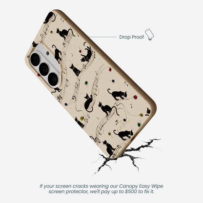 Seashell Music Kitties Samsung Galaxy S26 Case