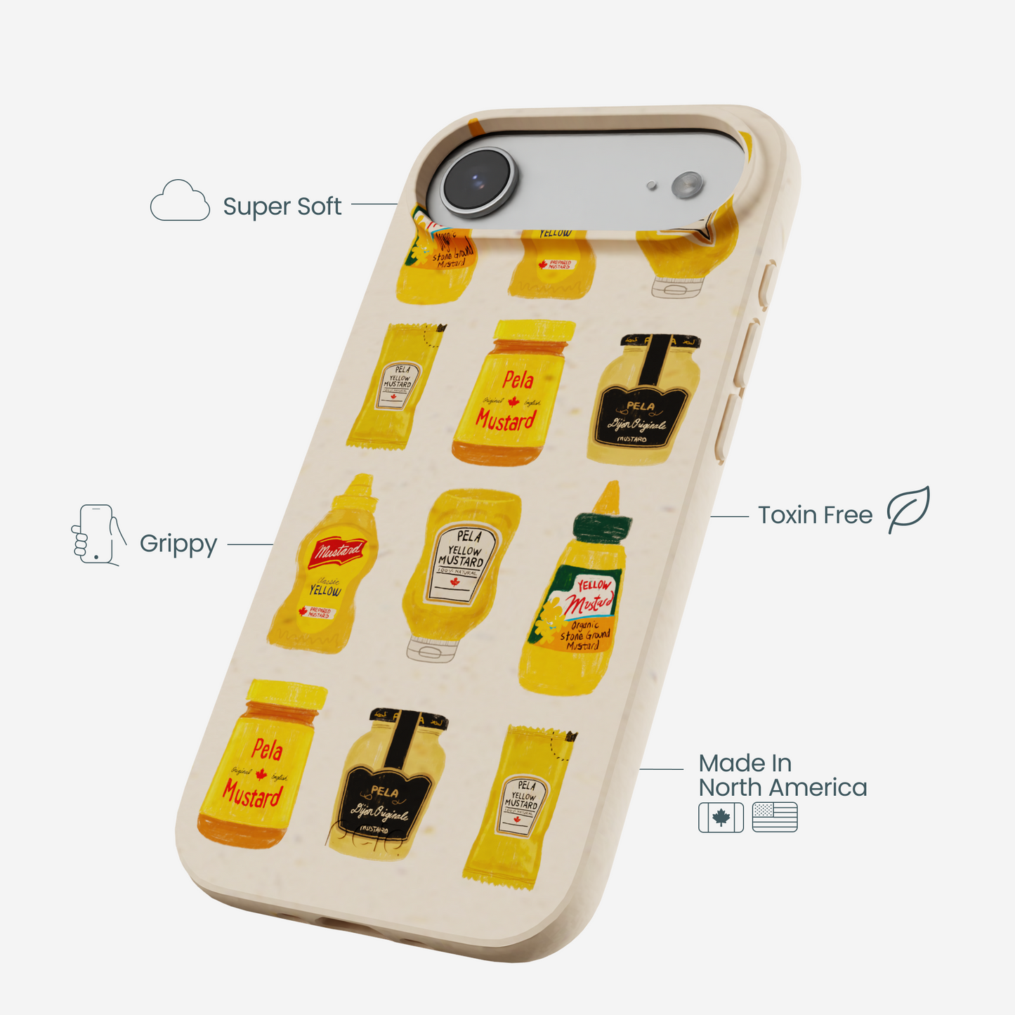 Seashell Mustard Fan iPhone Air Case