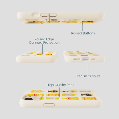 Seashell Mustard Fan iPhone 16e/17e Case