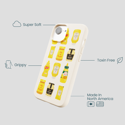 Seashell Mustard Fan iPhone 16e/17e Case