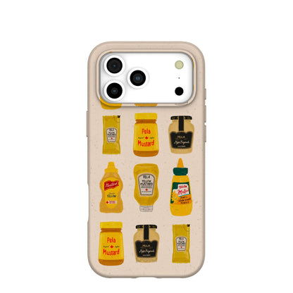Seashell Mustard Fan iPhone 17 Pro Max Case
