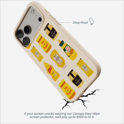 Seashell Mustard Fan iPhone 17 Pro Max Case