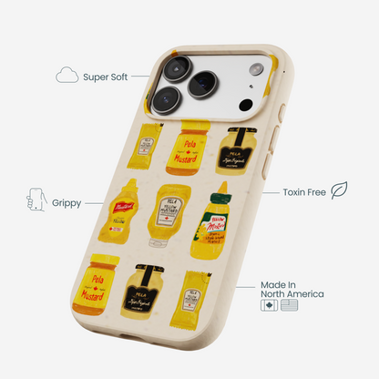 Seashell Mustard Fan iPhone 17 Pro Case