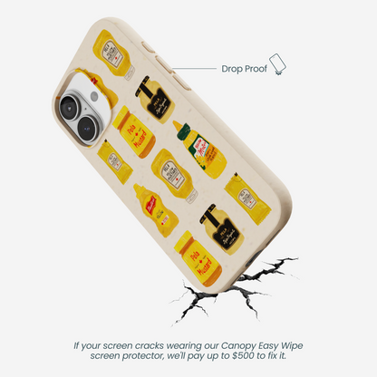 Seashell Mustard Fan iPhone 17 Case