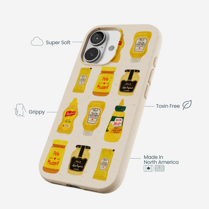 Seashell Mustard Fan iPhone 17 Case