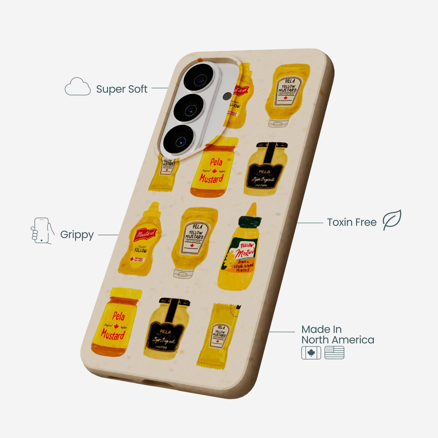Seashell Mustard Fan Samsung Galaxy S26 Case