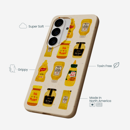 Seashell Mustard Fan Samsung Galaxy S26 Case
