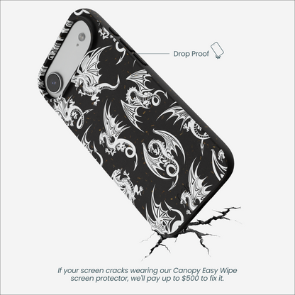 Black Mythical Dragons iPhone Air Case
