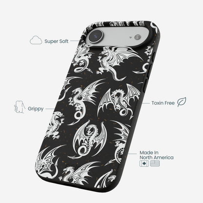 Black Mythical Dragons iPhone Air Case