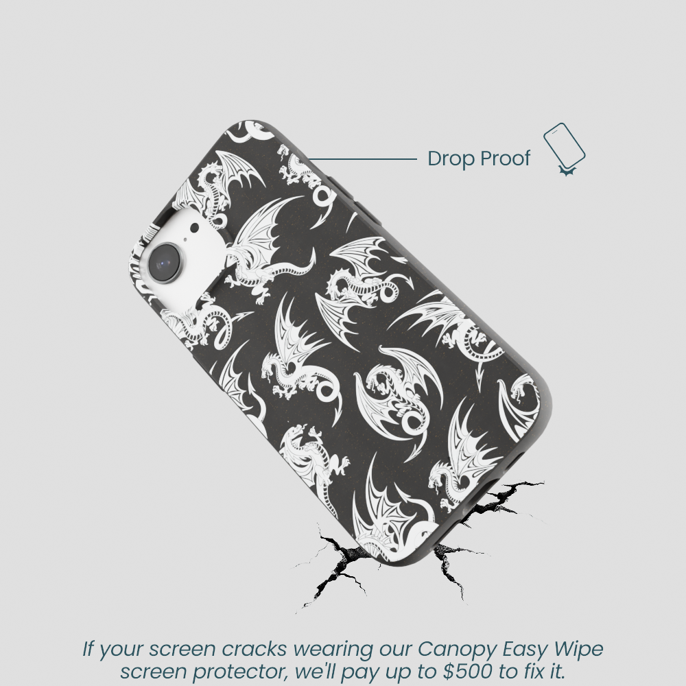 Black Mythical Dragons iPhone 16e/17e Case
