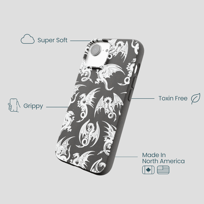 Black Mythical Dragons iPhone 16e/17e Case