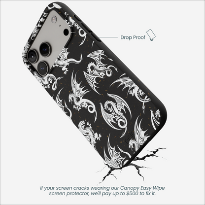 Black Mythical Dragons iPhone 17 Pro Max Case