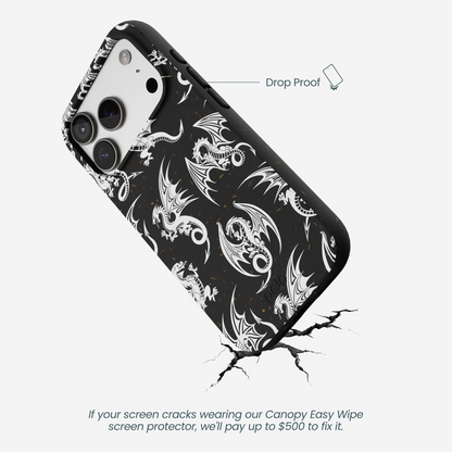 Black Mythical Dragons iPhone 17 Pro Case