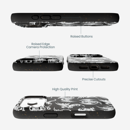 Black Mythical Dragons iPhone 17 Pro Case
