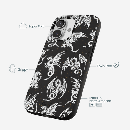 Black Mythical Dragons iPhone 17 Case