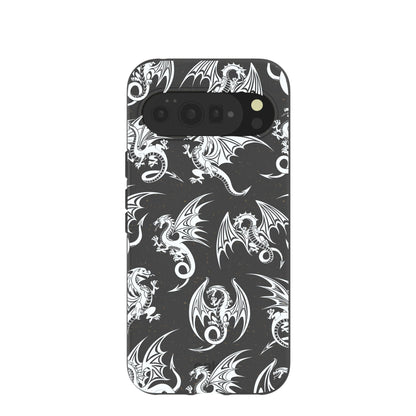 Black Mythical Dragons Google Pixel 10 Pro XL Case