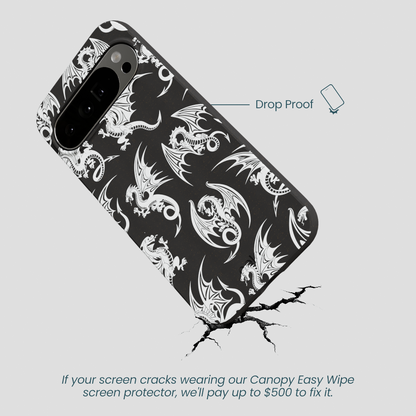 Black Mythical Dragons Google Pixel 10 Pro XL Case