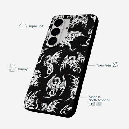Black Mythical Dragons Samsung Galaxy S26 Case