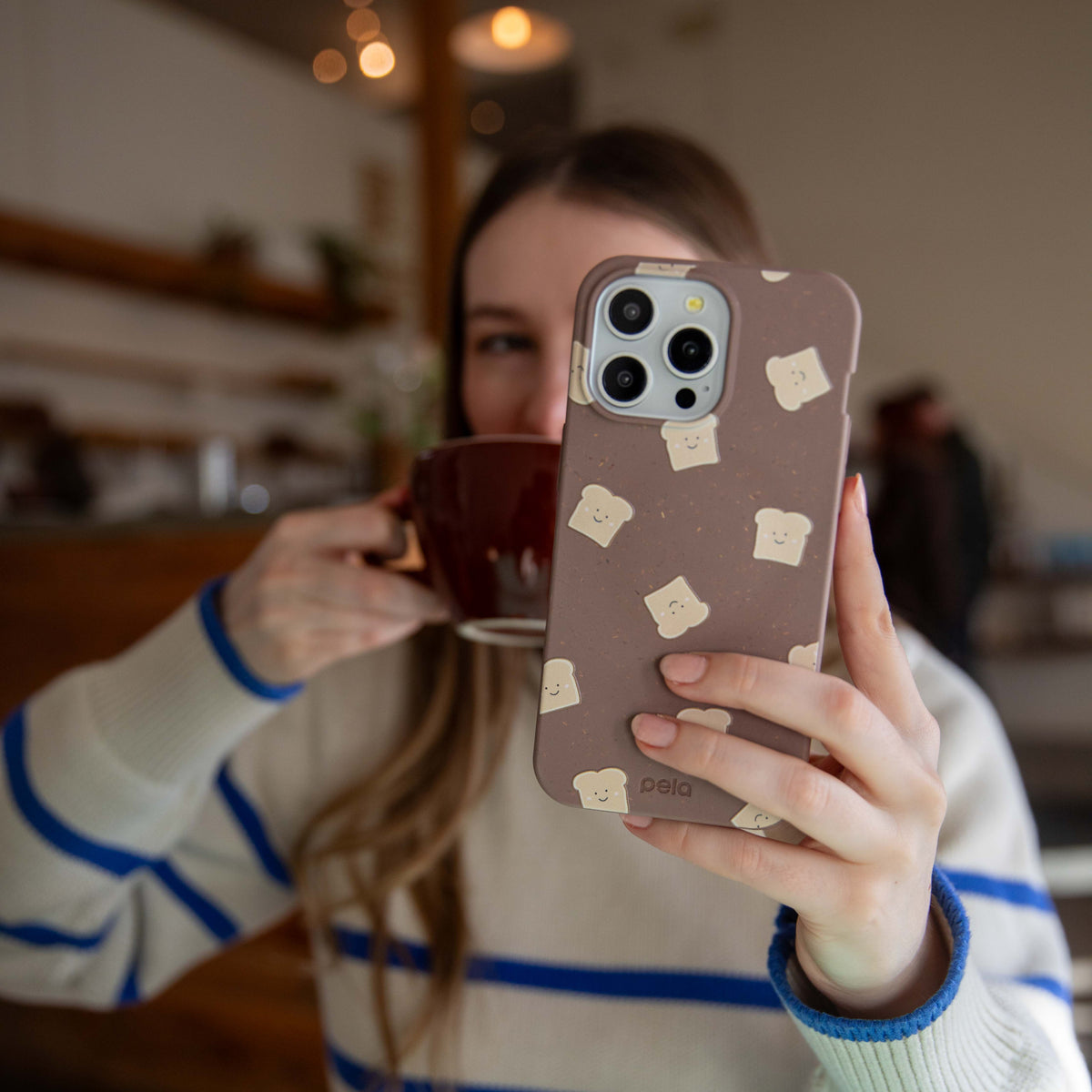 Chocolate Brown Mini Toast Google Pixel 10a Case