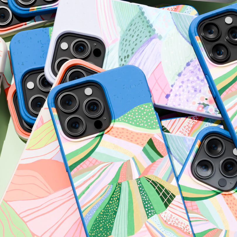 Electric Blue Bloomstatic iPhone Air Case