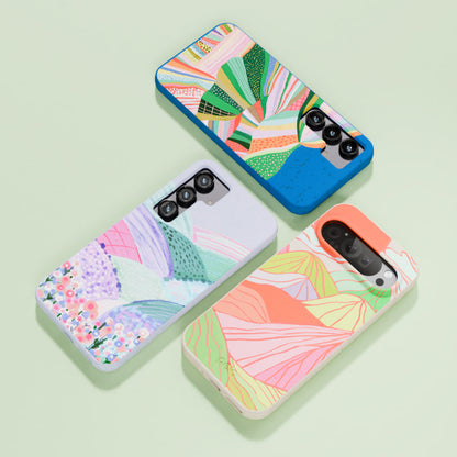 Electric Blue Bloomstatic iPhone Air Case
