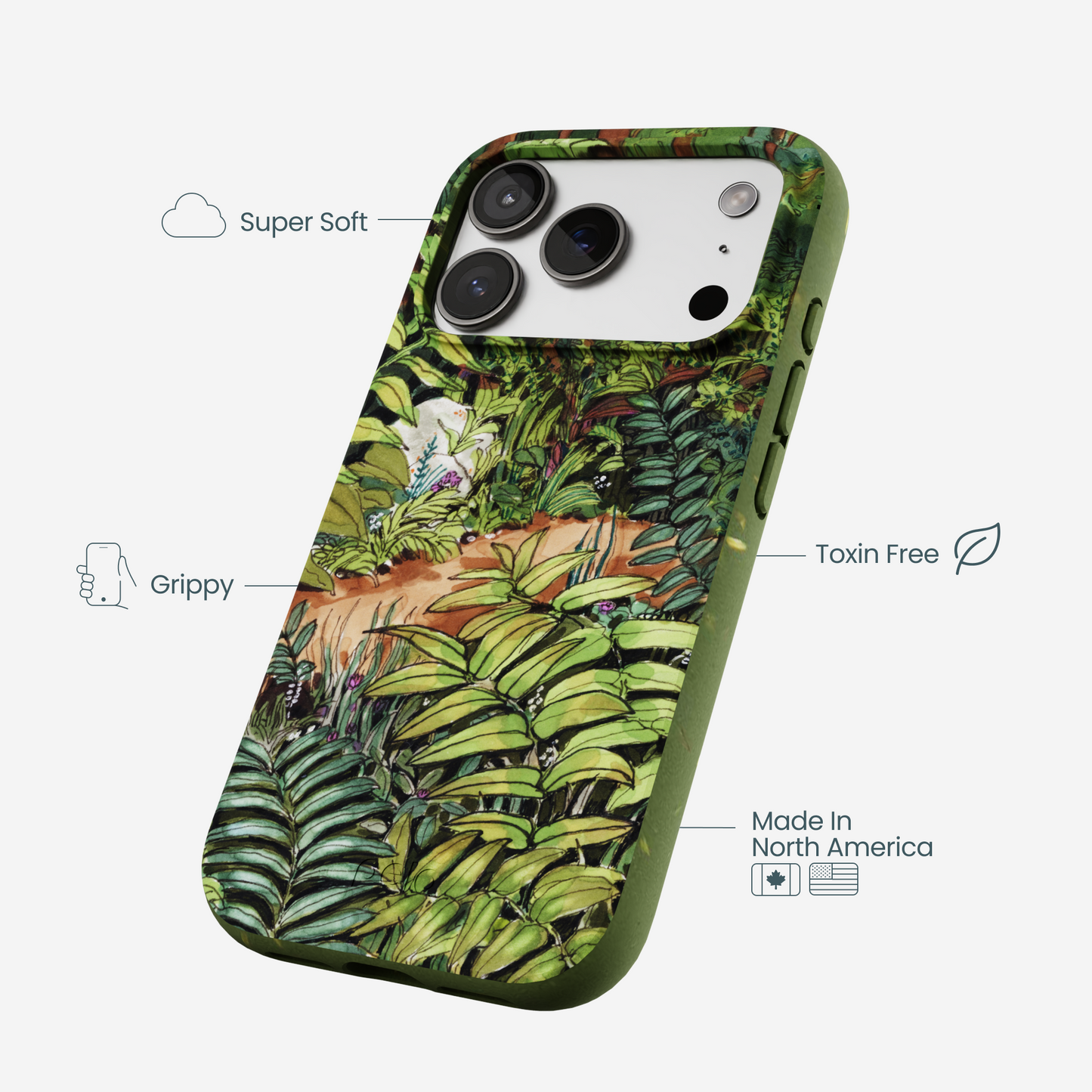 Forest Floor Nature Path iPhone 17 Pro Case
