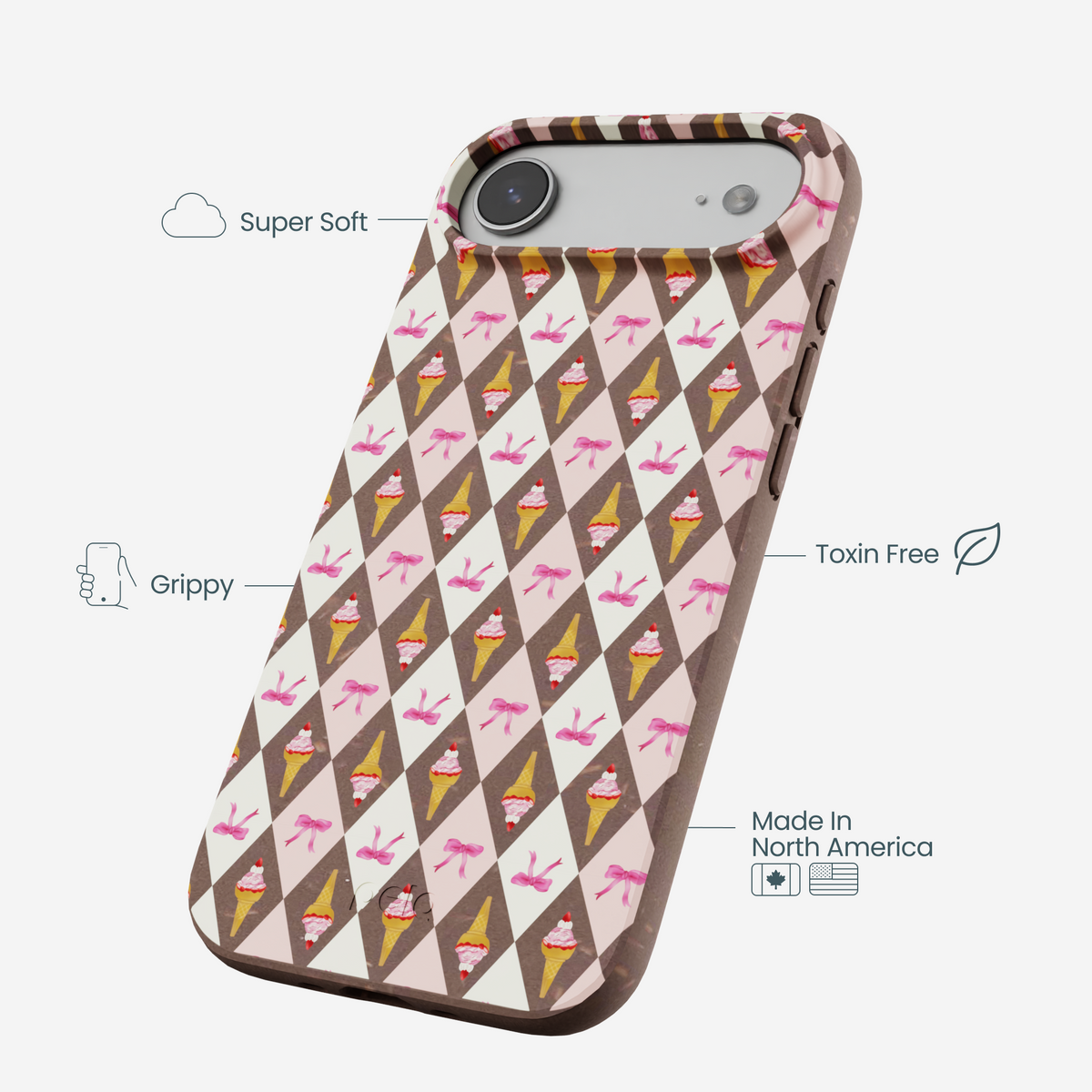 Chocolate Brown Neapolitan Dream iPhone Air Case