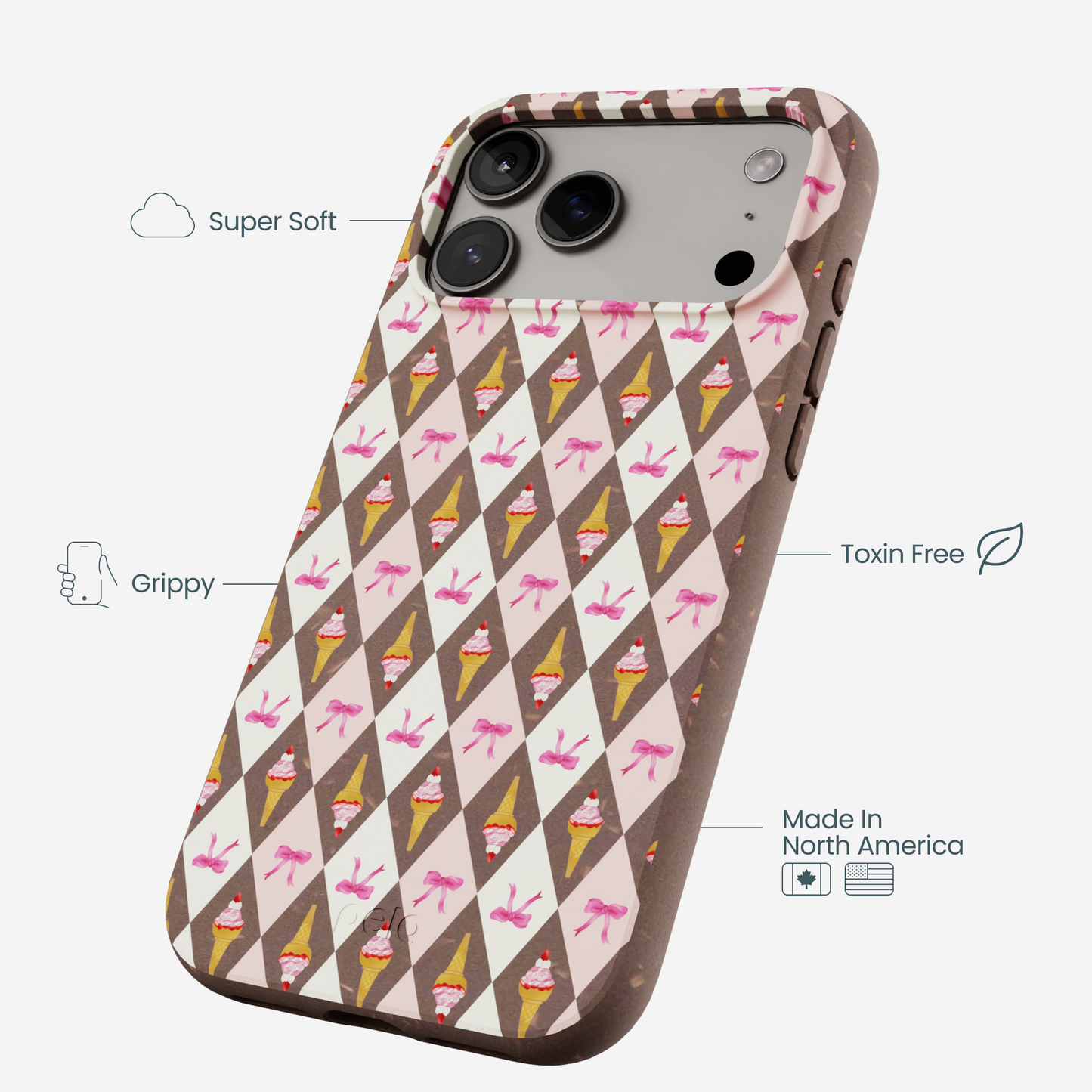 Chocolate Brown Neapolitan Dream iPhone 17 Pro Max Case