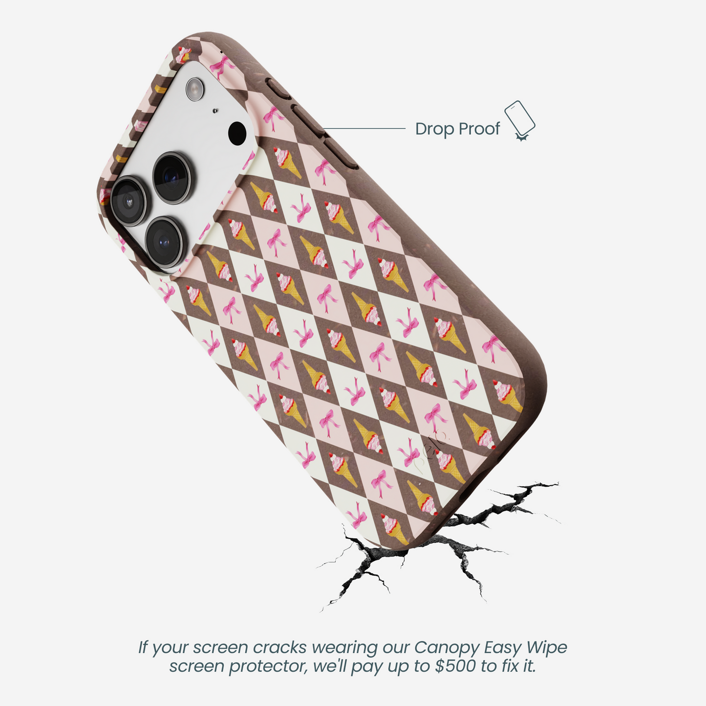 Chocolate Brown Neapolitan Dream iPhone 17 Pro Case
